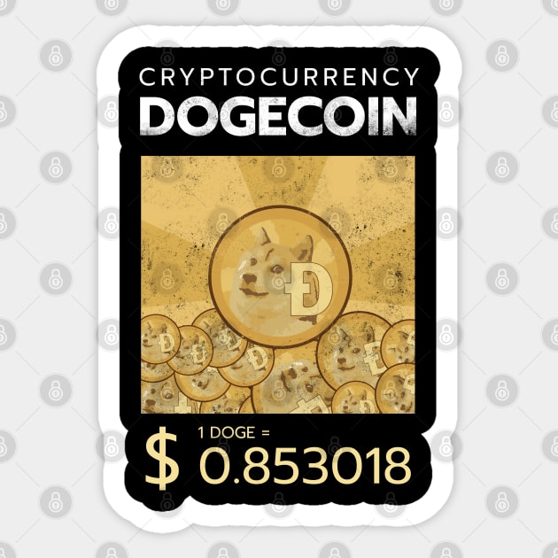 dogecoin currency meme Sticker by Giraroad